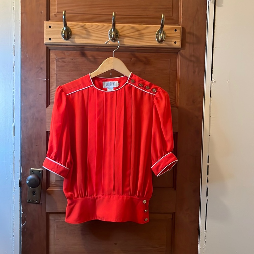 Vintage red blouse M